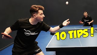 10 Tips To Become A Better Table Tennis Player Quickly  Part 2 [upl. by Lessur]