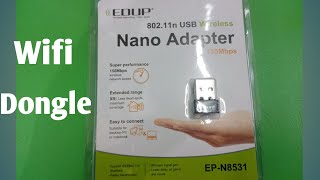 WIFI DONGLE  ADAPTER CONNECT TO COMPUTER OR LAPTOP PAANO IKONEK ANG WIFI DONGLE SA COMPUTERTGALOG [upl. by Tav]