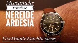 Meccaniche Veneziane Nereide Ardesia Automatic Swiss Diver Unboxing and Review [upl. by Kirwin]