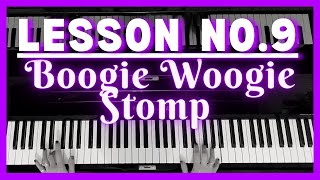 Boogie woogie piano lesson Boogie Stomp lesson Very easy to follow Chorus 11 [upl. by Micco]