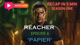 Reacher Season 1 epiode 6 Recap  5 Min Recap  Episode Summary reacher recap crime shortvideo [upl. by Gyatt712]