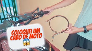 COMO TROCAR O CABO DO ACELERADOR BIKE MOTORIZADA [upl. by Alludba]