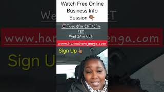 To Get Your Spot Visit My website 👇🏾 httpswwwhannahwnjengacom entrepreneur onlineearning [upl. by Galatea642]