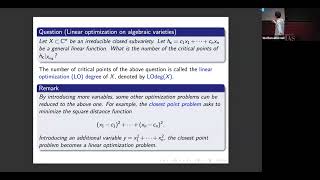 Topological Aspects in Algebraic Optimizations  Botong Wang [upl. by Hauck]