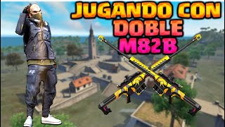 JUGANDO CON DOBLE BARRET💀FREE FIRE DJACK [upl. by Alvina]