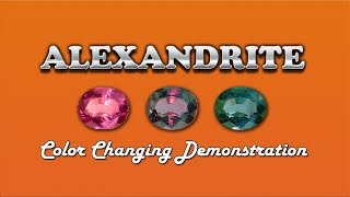 Alexandrite Gemstone amp Color Changing Demonstration [upl. by Kinelski]