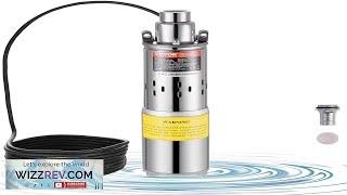 VEVOR Solar Water Pump 24V DC 277W Submersible Deep Well Pump Max Review [upl. by Saloma]