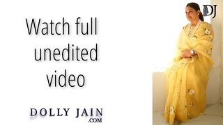 Watch full unedited video  Dolly Jain saree draping [upl. by Trinidad]