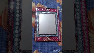 Lippan Art tutorial  lippan Art with mirror work craft shorts trending diy lippanart handmade [upl. by Navak345]