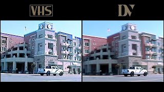 VHS vs Mini DV camcorder demo and test footage comparison [upl. by Bandeen]