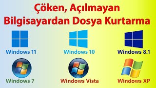 Çöken ya da Açılmayan Windowstan Veri Kurtarma [upl. by Mathur]