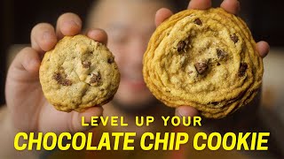 Chocolate Chip Cookie Upgrade Crinkly Chewy Browned Butter  Easy NoMixer Recipe [upl. by Gram]