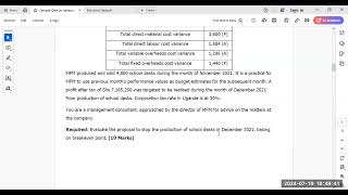 Variance Analysis Standard Costing  Revision Session 2 [upl. by Baryram399]