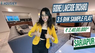 Godrej Properties Sarjapur  35 BHK Sample Flat Tour  Godrej Lakeside Orchard Bangalore [upl. by Shoifet]