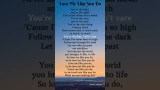 love me like you do lyrics songshorts [upl. by Lebezej]