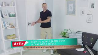 HowTo Apply DCFix SelfAdhesive Film  Sonoma Oak  BampM Stores [upl. by Yalhsa]