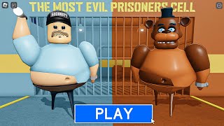 BARRY SECURITY Vs BARRY FREDDY in BARRYS PRISON RUN New Scary Obby Roblox [upl. by Ancier]