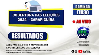 COBERTURA ELEIÇÕES 2024 CARAPICUÍBA  ACOMPANHE AO VIVO🔴 [upl. by Bonnes]