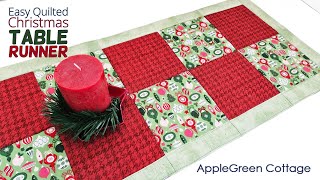 EASY Quilted Table Runner  FAST [upl. by Garibull572]