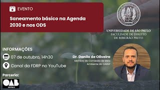 Saneamento básico na Agenda 2030 e nos ODS [upl. by Nauqed649]