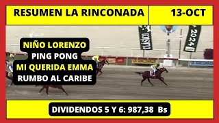 RESUMEN COMPLETO 👉 LA RINCONADA INH hoy Domingo 13 de OCTUBRE 2024 [upl. by Esilrahc]