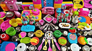 7 Minutes satisfying with unboxing Hello Roma and Diana kitchen set cute mini kitchen set ASMR 2024 [upl. by Yreneh]