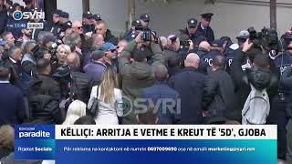 Efektivi i policisë humbet ndjenjat gjatë protestës para Bashkisë [upl. by Gnirol]