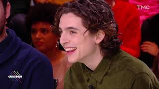 Timothée Chalamet and Armie Hammer on French TV with English subtitles [upl. by Aihsilef]