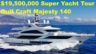 19500000 Super Yacht Tour  Gulf Craft Majesty 140 [upl. by Retnuh298]