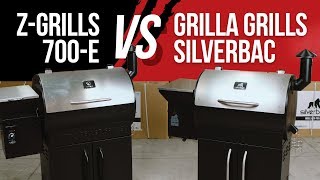 ZGrills 700 E vs Grilla Grills Silverbac  Compare Pellet Smokers [upl. by Artemla251]