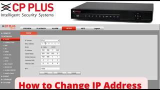 How To Change cp plus ip camera ka ip address kaise change kare  CP Plus IP Camera Configure [upl. by Annahsed]