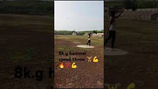 Hammer throw 8kg seed throw 🏋️💪🔥💯💪cricket olympics2024 Athleteyash6864 Olympics [upl. by Courtund991]