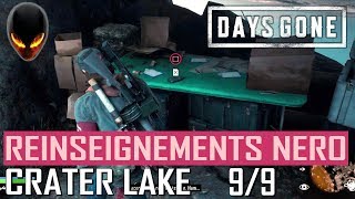 DAYS GONE Renseignements du Nero  CRATER LAKE 99 [upl. by Gahan]