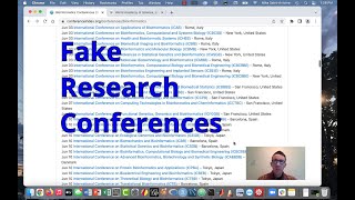 What are Predatory Research Conferences and how to avoid them [upl. by Izaak]