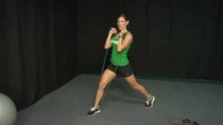 Resistance Band Exercises  Resistance Band Exercises Lunges [upl. by Aicen]