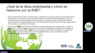 Responsabilidad Social Empresarial EA1 Postura sobre RSE [upl. by Htrag940]