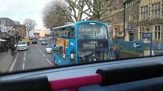 Bristol bus 74 Stokes Croft to UWE Campus Frenchay [upl. by Obellia]