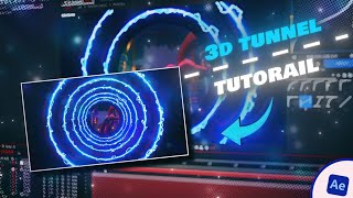 quot3D Tunnel Effectquot Tutorial  After Effects Tutorials 2 [upl. by Selina961]