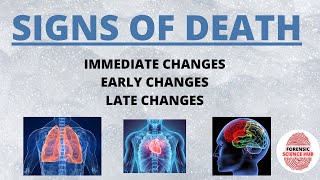 Signs of death  Immediate early and late changes after death  Forensic science notes [upl. by Dong]