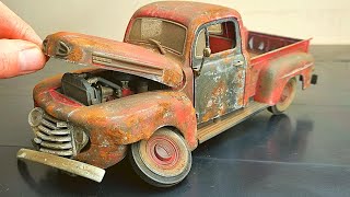 Restoration Ford F1 PickUp 1948  Abandoned Model Car [upl. by Fran]