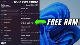 How to Increase 36GB RAM on PC amp Laptop  Increase Virtual Memory on Windows 11 for Gaming  2024 [upl. by Aicenert]