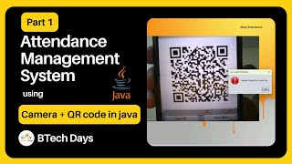 1 Attendance Management System using Camera QR Code in Java  Login Page JFrame Mysql Netbeans [upl. by Blackstock]