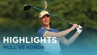 Charley Hull vs Nelly Korda  2024 Solheim Cup [upl. by Osicnarf]