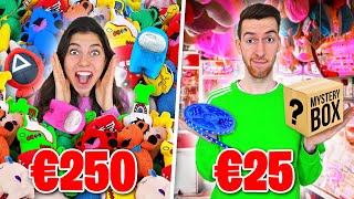 €25 vs €250 LUNAPARK CHALLENGE MEGA PRIJZEN WINNEN 410 [upl. by Florri]