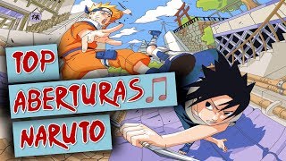 TOP 5 ABERTURAS DE ANIMES  NARUTO [upl. by Gagne96]