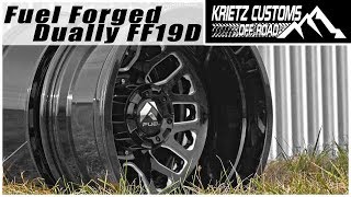 Fuel Forged FF19D Dually Wheel │ Krietz Customs [upl. by Haem340]