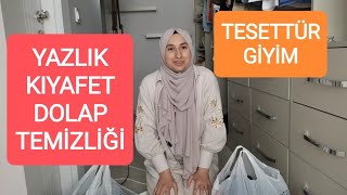 İsraftan Tasarrufa Giymediklerimi Ayıralım ve Yazlık Dolap Temizliği  Tesettür Giyim [upl. by Bard]