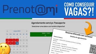 Prenotmi Agendamento Como Conseguir Uma Vaga Para Passaporte Italiano [upl. by Atikel]