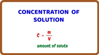 How to Calculate Concentration of Solution [upl. by Ahtelra]