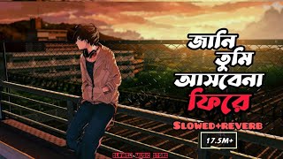 Jani Tumi Asbena Fire  জানি তুমি slowed amp reverb Bangla Lofi Songs  Jani Tumi [upl. by Champagne365]